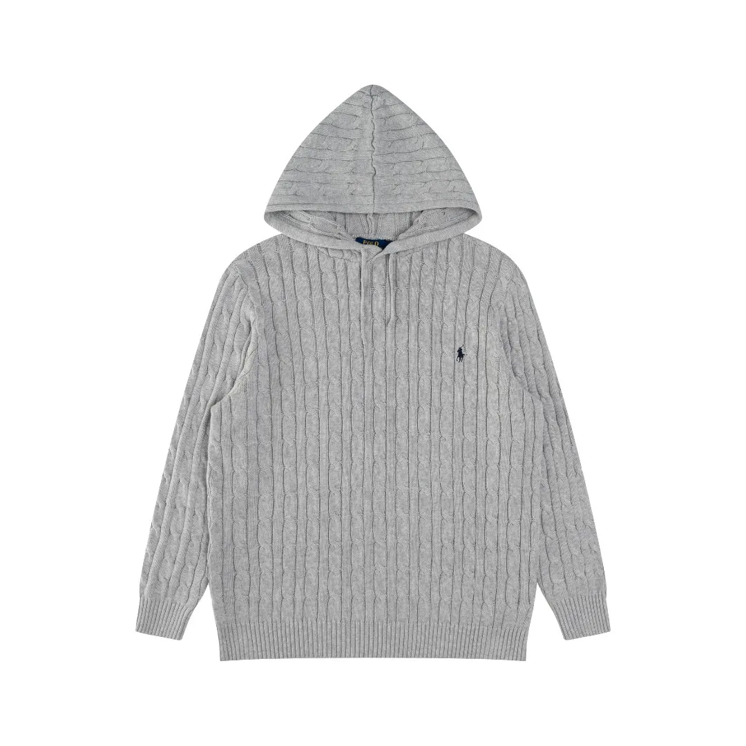 P236 #R84 RALPH LAUREN Six-color classic hooded twist pullover sweater with high-density LOGO embroidery on the chest and original custom-made tag accessories. Made of pure cotton yarn, pure cotton is skin-friendly and comfortable, small label war horse embroidered twist hooded sweater 🐎 high quality, follow the blogger to learn how to wear it! Let’s buy a Ralph Lauren cable sweater. It’s a super hard-to-find series after it became popular. It’s hard to find one on the official website. It’s simple and practical to wear, with a lazy and loose feel. The thickened fabric has more texture, feels soft and delicate, and has a loose fit. Whether worn alone or layered, you can wear different styles of fashion with just one piece!   Size: S M L